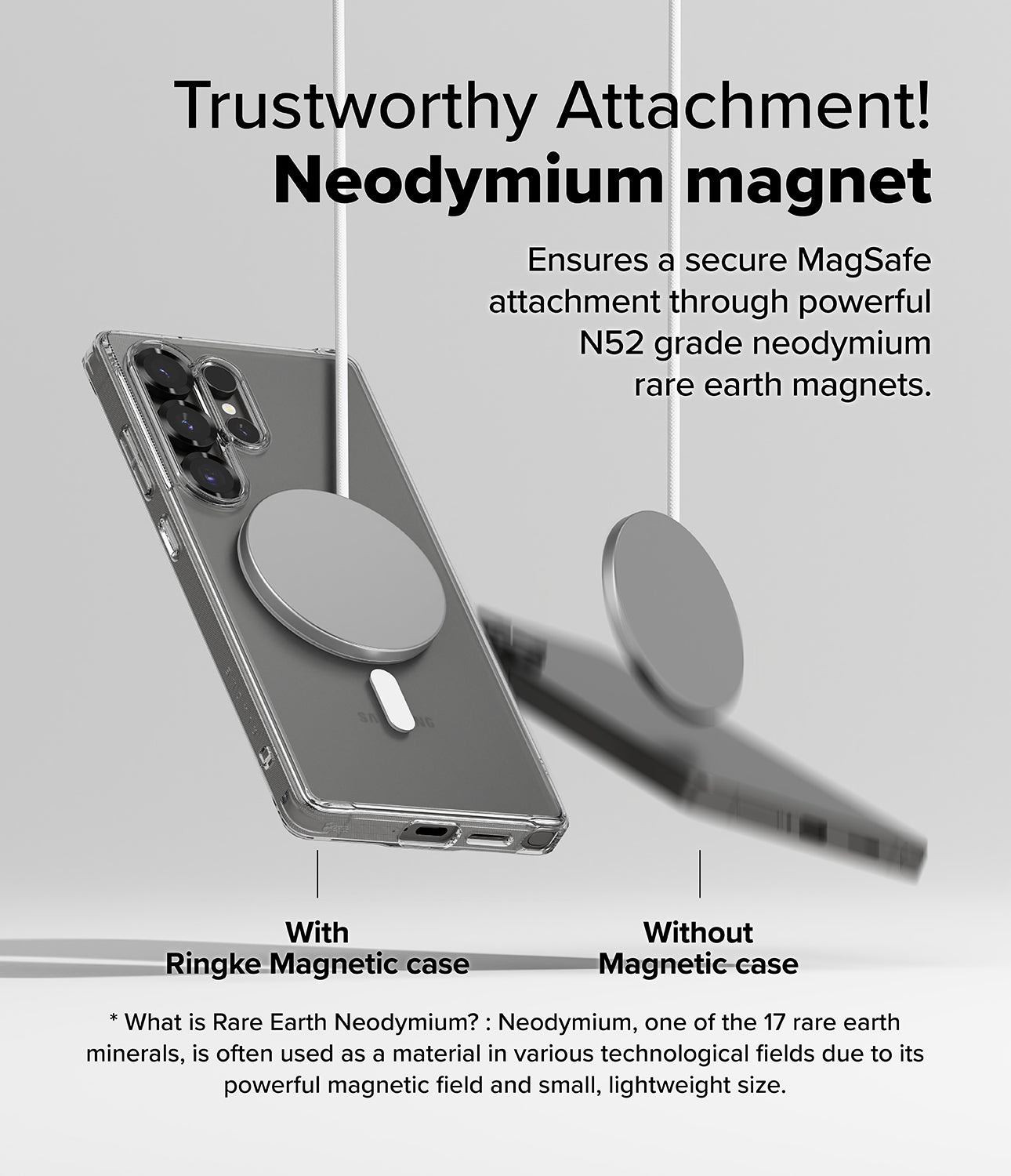 Galaxy S25 Ultra Fusion Magnetic Matte | Trustworthy Attachment! Neodymium Magnet