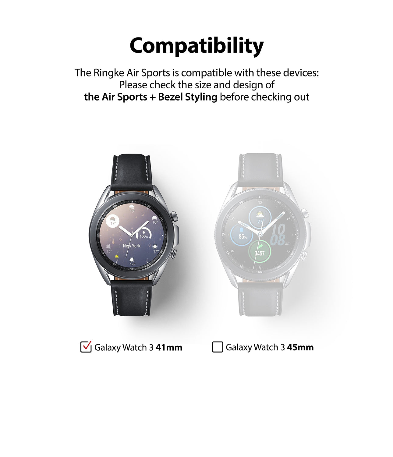 only compatible with galaxy watch 3 41mm