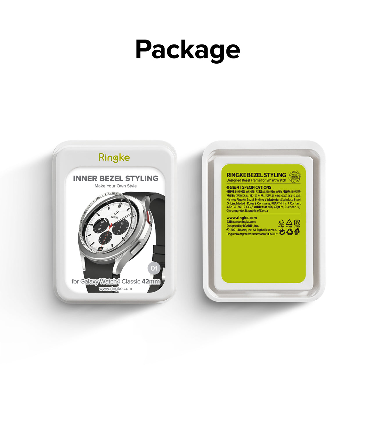 Galaxy Watch 4 Classic 42mm | Inner Bezel Styling 42-IN-01 Silver