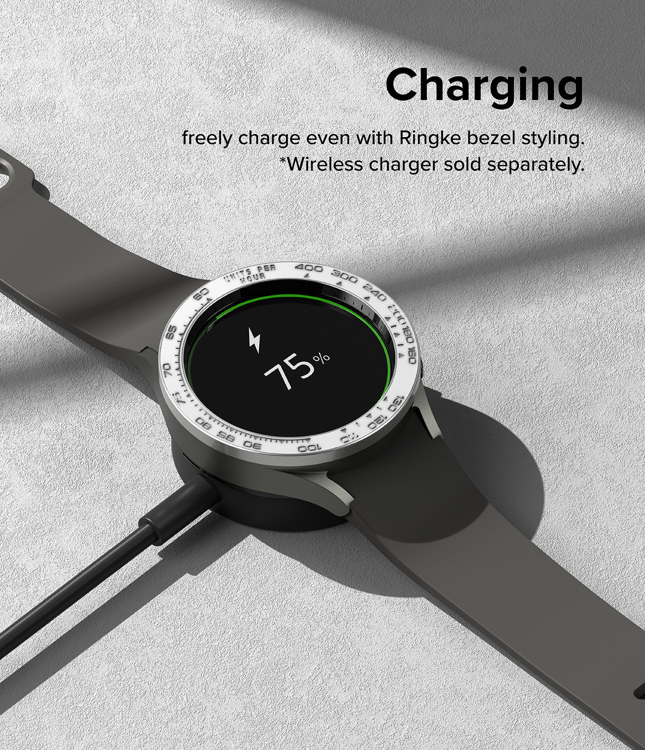 Galaxy Watch 5 Pro 45mm - Bezel Styling Premium - 45-97 Silver+White