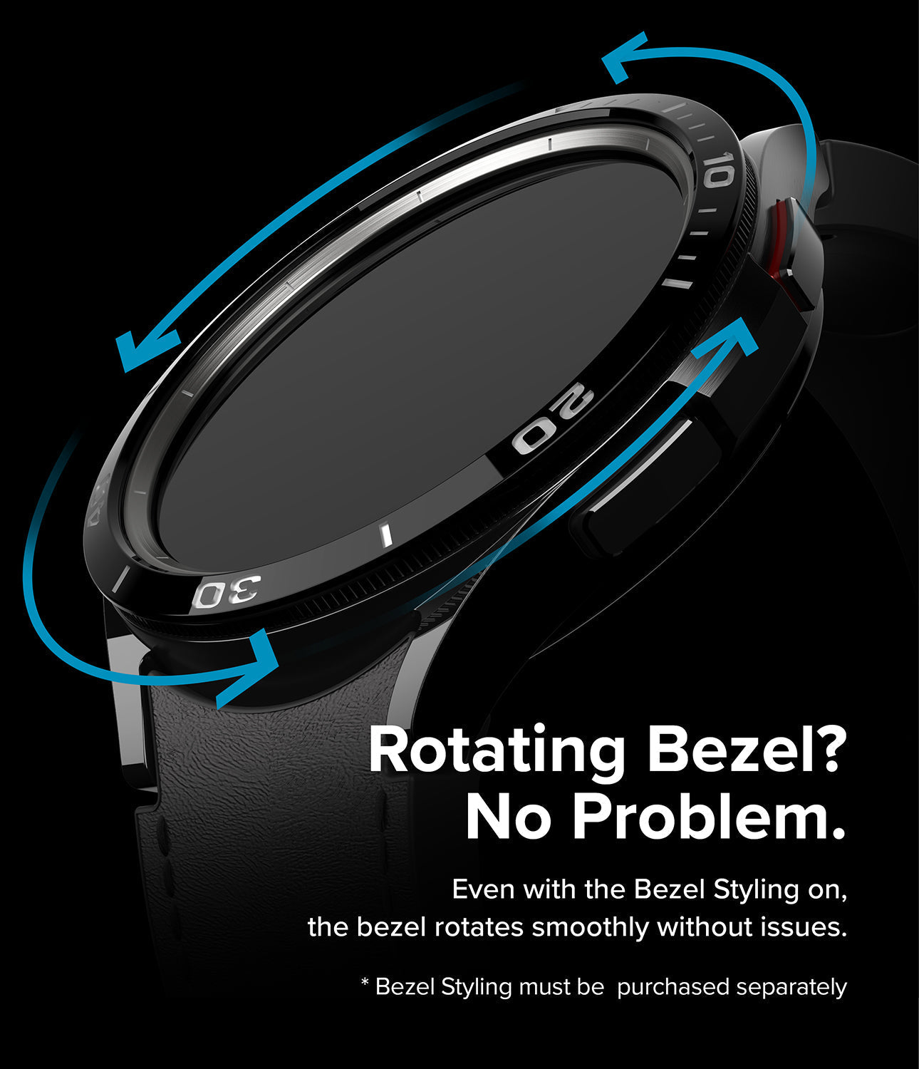 Galaxy Watch 6 Classic 43mm - Inner Bezel Styling - Style and Protection in One - Easy to Install