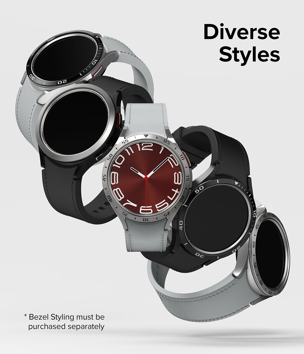 Galaxy Watch 6 Classic 43mm - Inner Bezel Styling - Style and Protection in One - Easy to Install