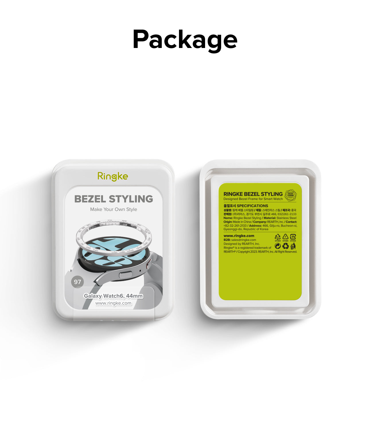 Galaxy Watch 6 44mm | Premium Bezel Styling 44-97-White