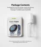 package includes 3 pack of screen protector, 3 wipes, 1 squeegee, 1 spray bottle