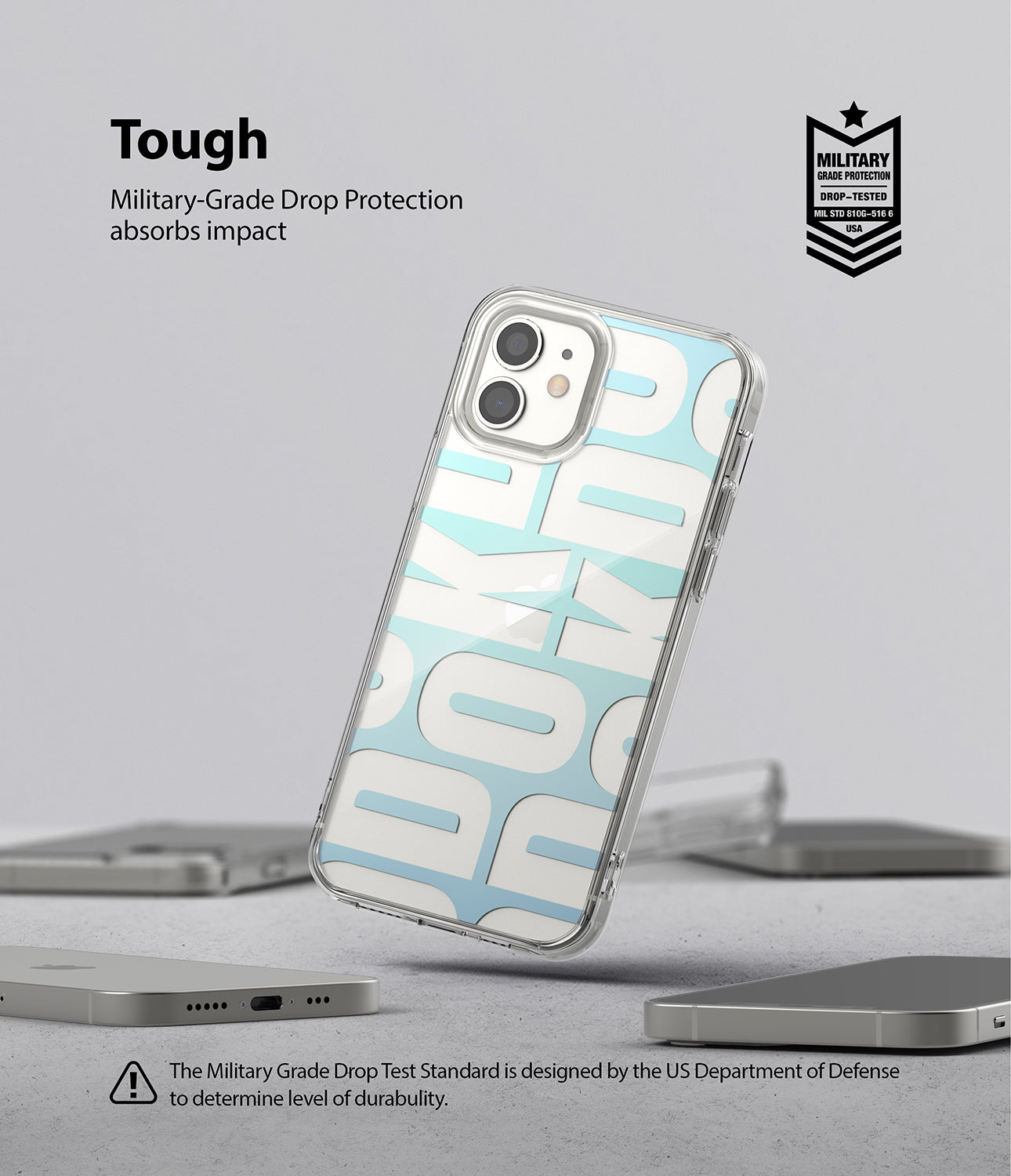 miltary grade drop protection absorbs impact