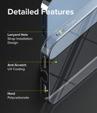 iPhone 13 Pro Max Case | Slim - Detailed Features. Lanyard hole strap installation design. Anti-Scratch UV coating. Hard Polycarbonate