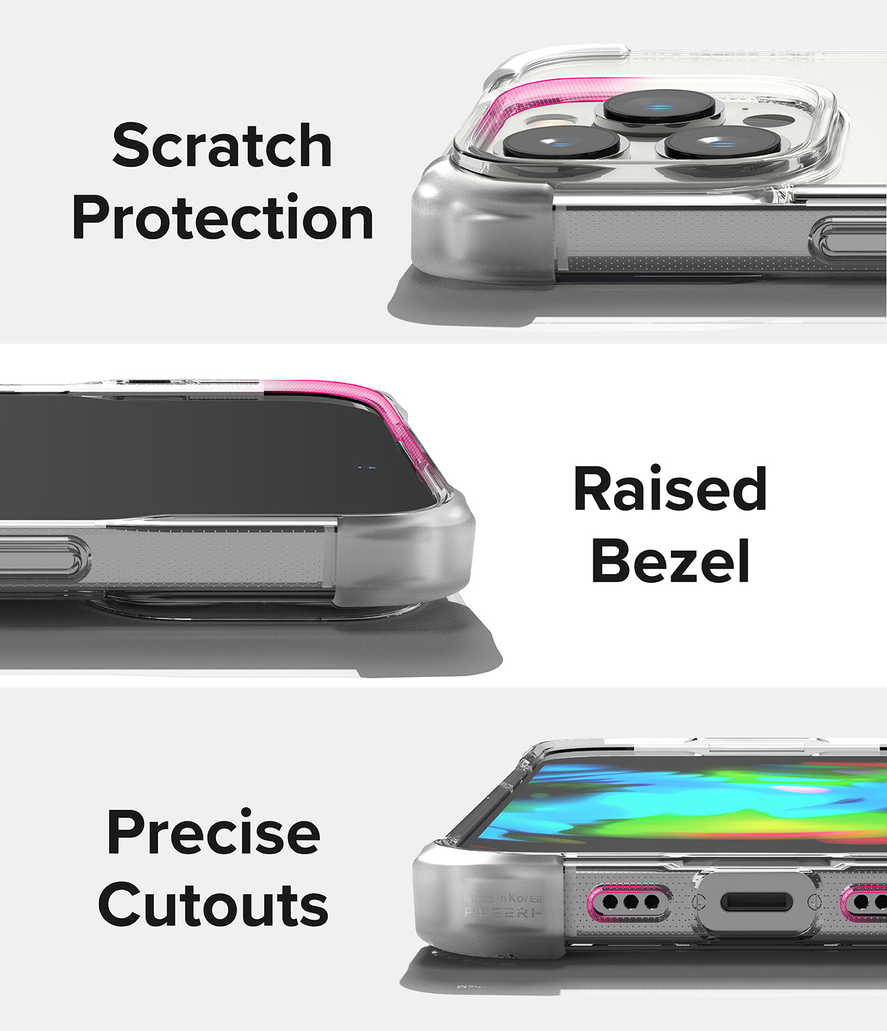 Scratch Protection l Raised Bezel l Precise Cutouts