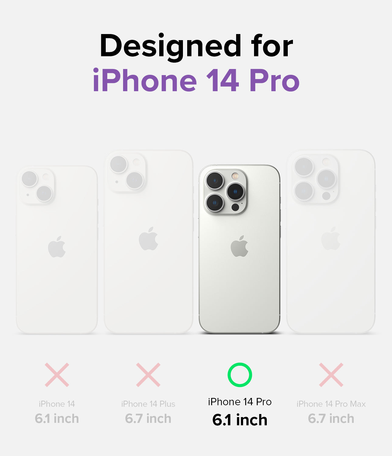 Designed for iPhone 14 Pro - 6.1 inch
