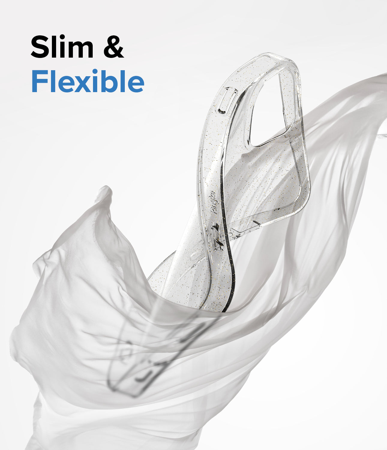 iPhone 14 Case | Air - Glitter Clear - Slim and Flexible