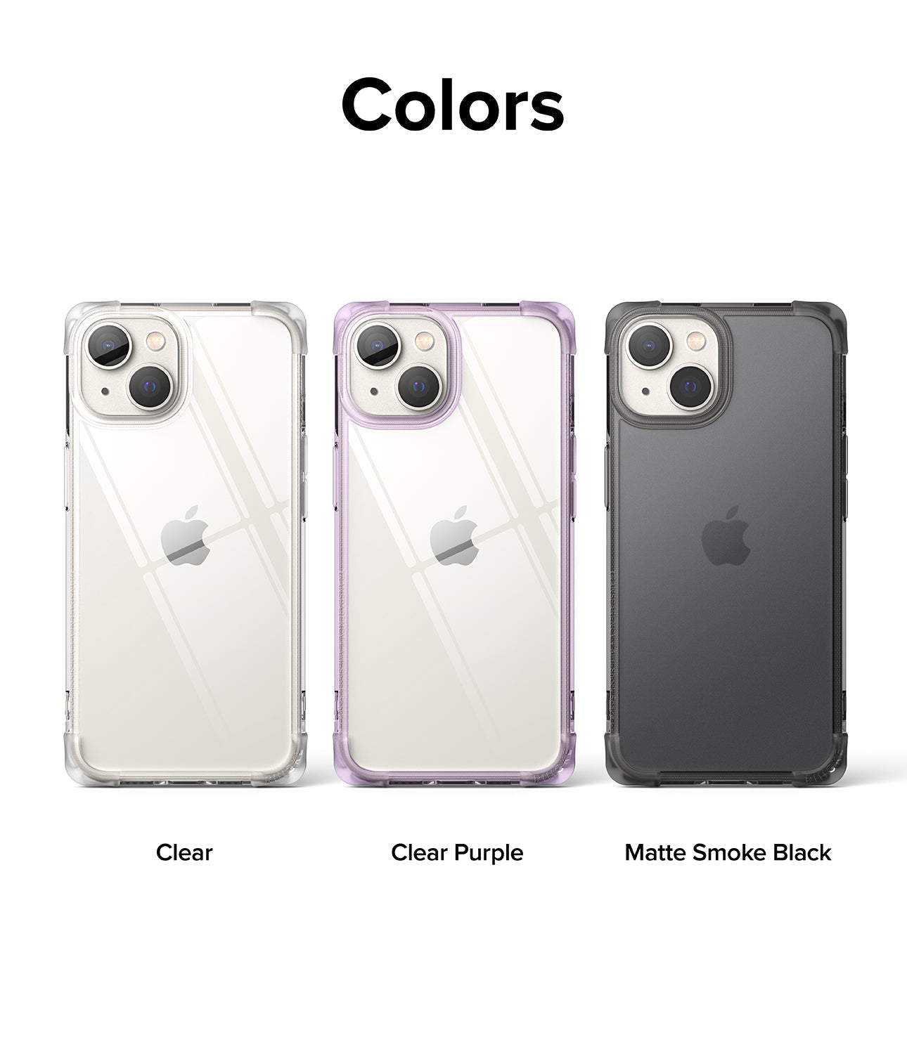 iPhone 14 Case | Fusion Bumper- Matte Smoke Black- Colors