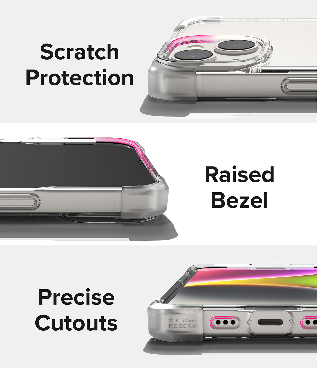 iPhone 14 Case | Fusion Bumper- Clear - Scratch Protection Raised Bezel. Precise Cutouts.