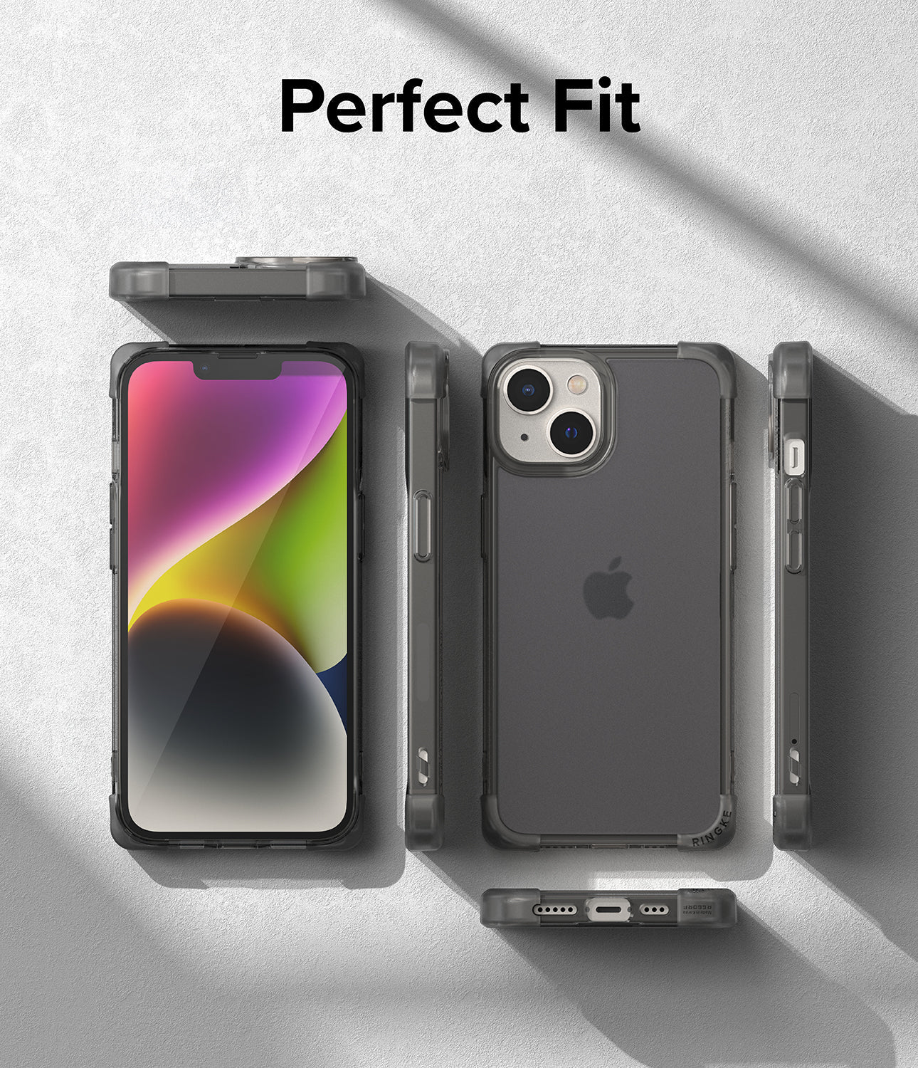 iPhone 14 Case | Fusion Bumper- Matte Smoke Black- Perfect Fit
