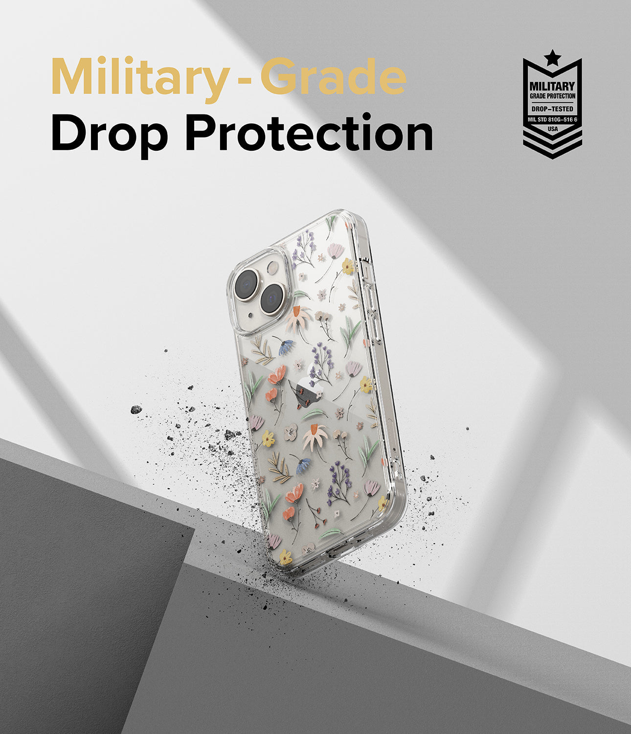 iPhone 14 Case | Fusion Design - Dry Flowers - Military-Grade Drop Protection