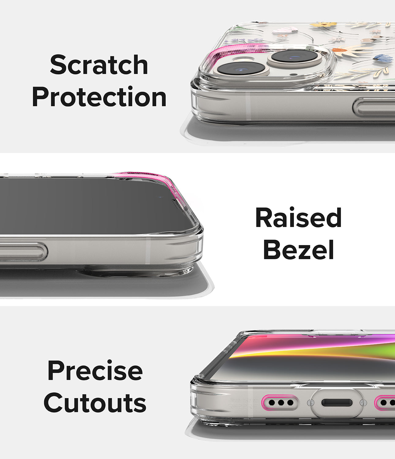 iPhone 14 Case | Fusion Design - Dry Flowers - Scratch Protection Raised Bezel. Precise Cutouts.