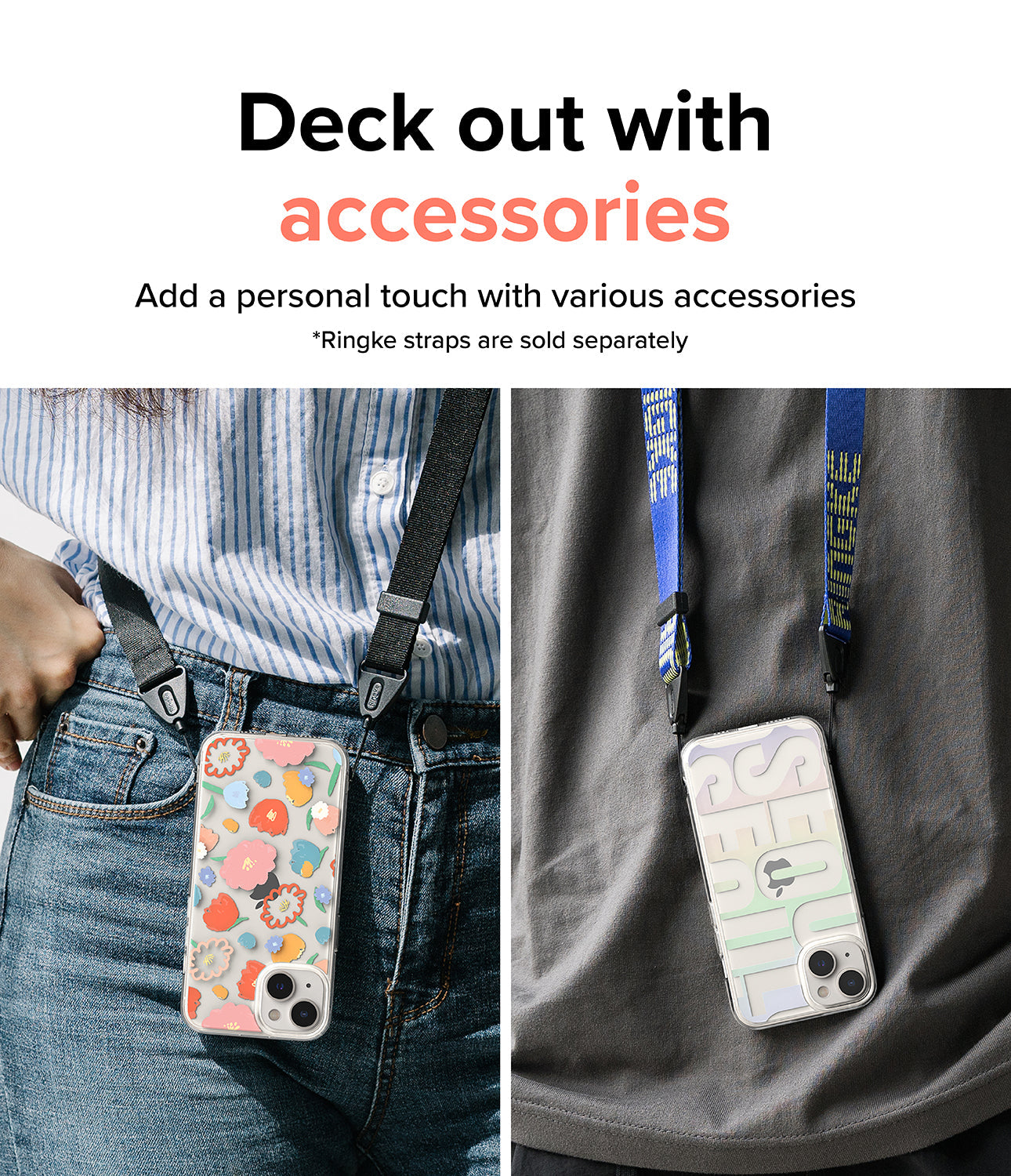 iPhone 14 Case | Fusion Design - Floral - Deck out with accessories. Add a personal touch with various accessories.