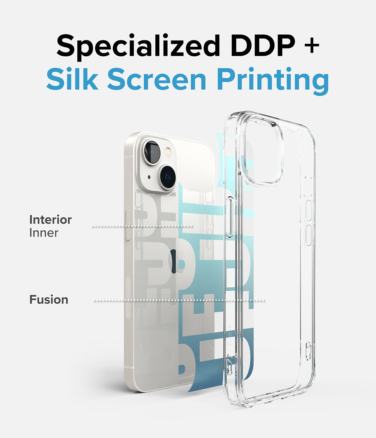 iPhone 14 Case | Fusion Design - Jeju - Specialized DDP+ Silk Screen Printing.