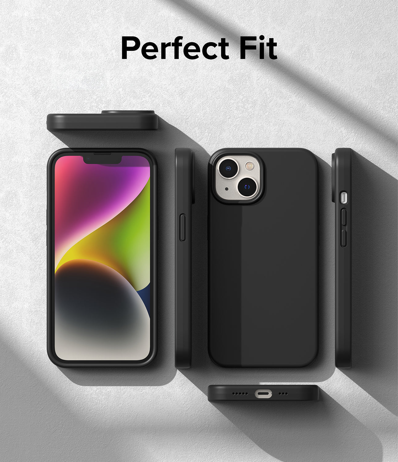 iPhone 14 Case | Silicone - Black - Perfect Fit