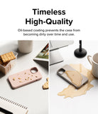 iPhone 14 Case | Silicone - Stone - Timeless High Quality. Oil-based coating prevents the case from becoming dirty over time and use.