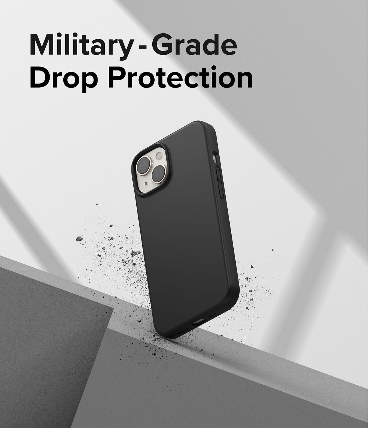 iPhone 14 Case | Silicone - Black - Military-Grade Drop Protection