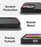 iPhone 14 Case | Silicone - Black- Scratch Protection Raised Bezel. Precise Cutouts.