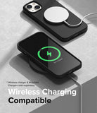 iPhone 14 Case | Silicone - Black- Wireless Charging Compatible