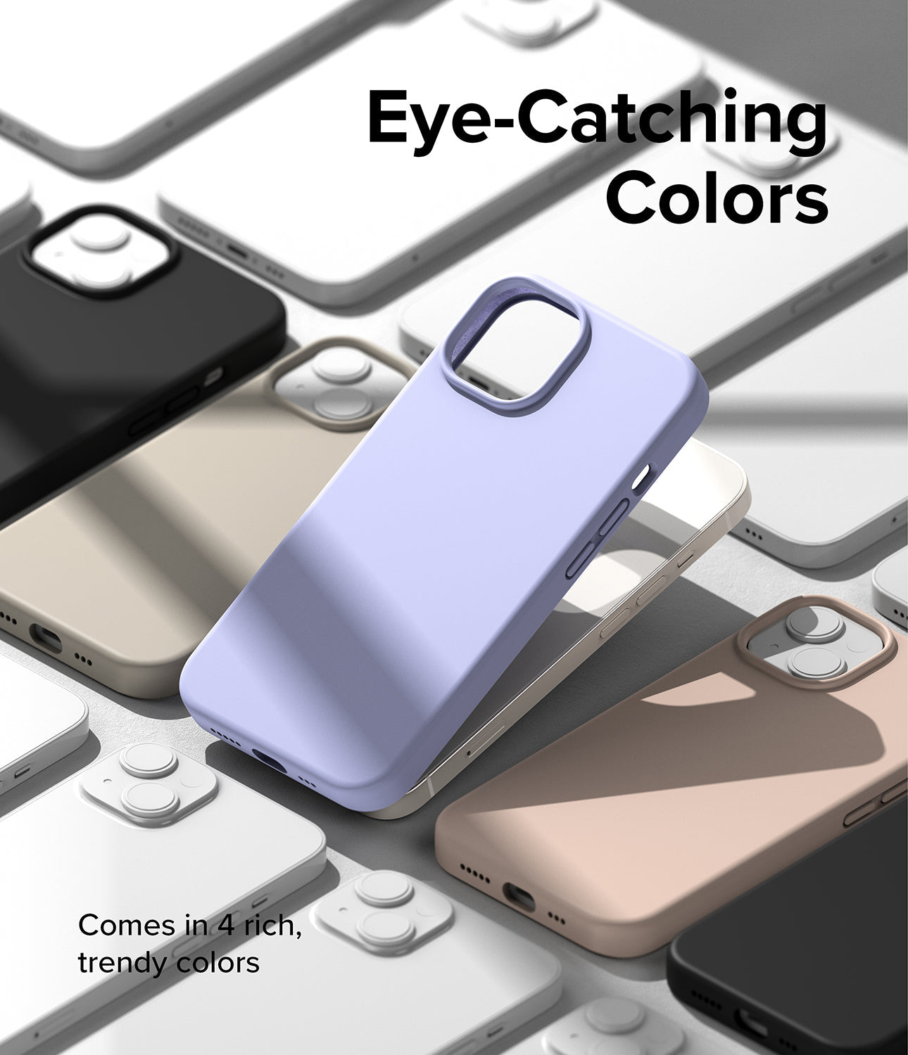iPhone 14 Case | Silicone - Lavender - Eye-Catching Colors