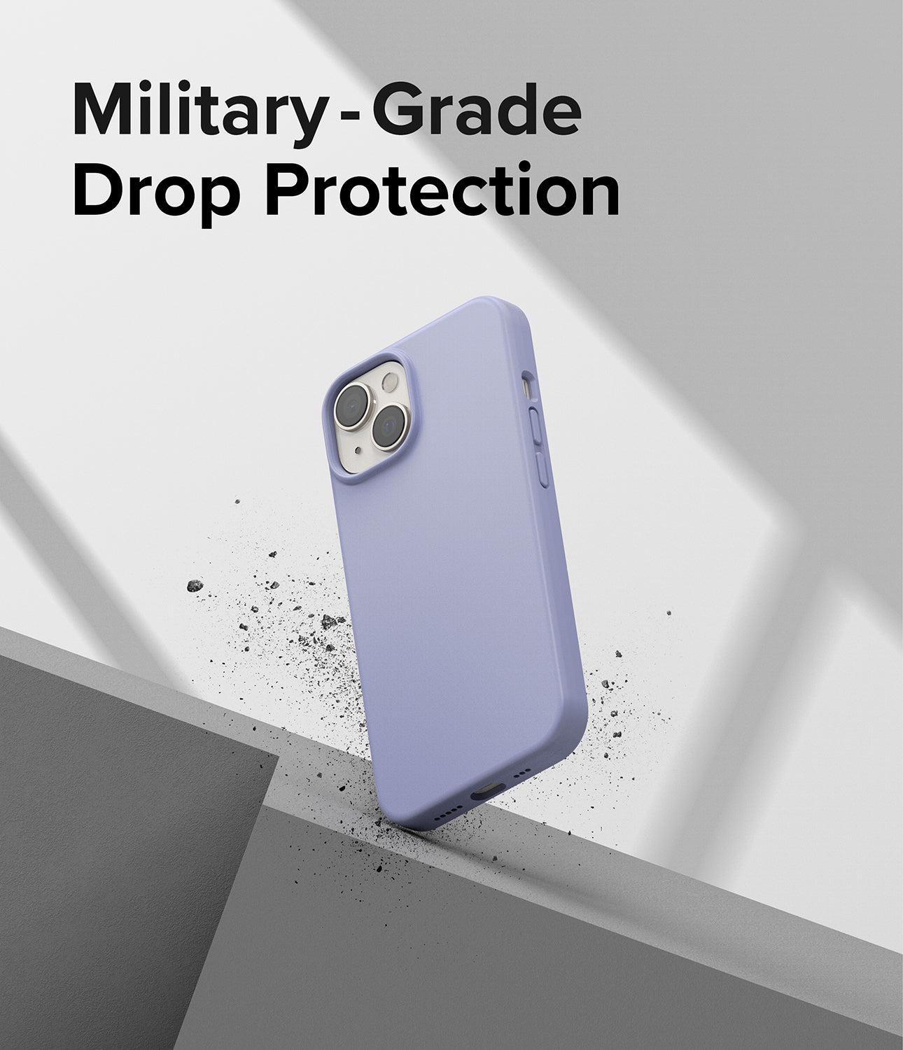 iPhone 14 Case | Silicone - Lavender- Military-Grade Drop Protection