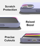 iPhone 14 Case | Silicone - Lavender - Scratch Protection Raised Bezel. Precise Cutouts.