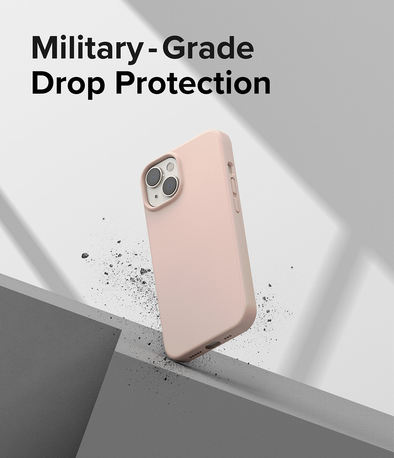 iPhone 14 Case | Silicone - Pink Sand - Military-Grade Drop Protection