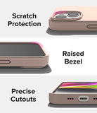 iPhone 14 Case | Silicone - Pink Sand - Scratch Protection Raised Bezel. Precise Cutouts.