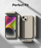 iPhone 14 Case | Silicone - Stone - Perfect Fit