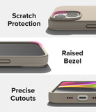 iPhone 14 Case | Silicone - Stone - Scratch Protection Raised Bezel. Precise Cutouts