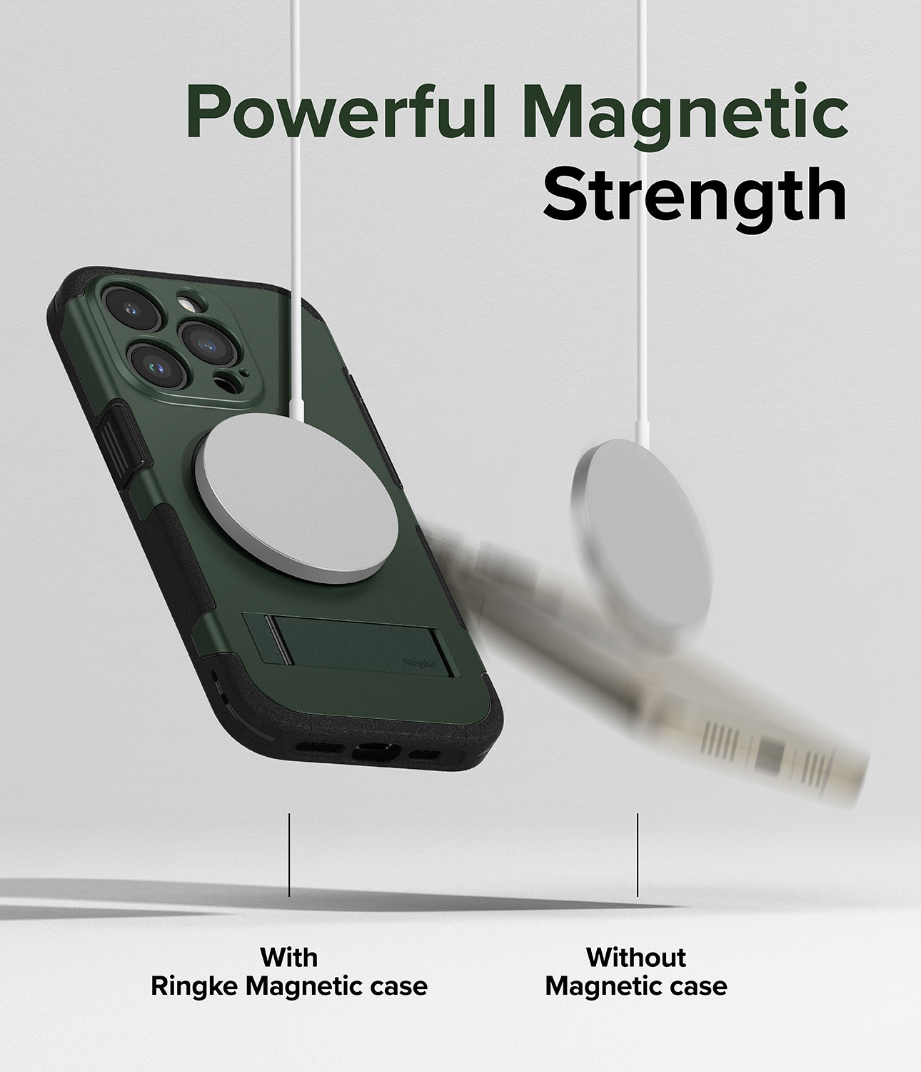 iPhone 15 Pro Max Case | Alles - Dark Green - Powerful Magnetic Strength