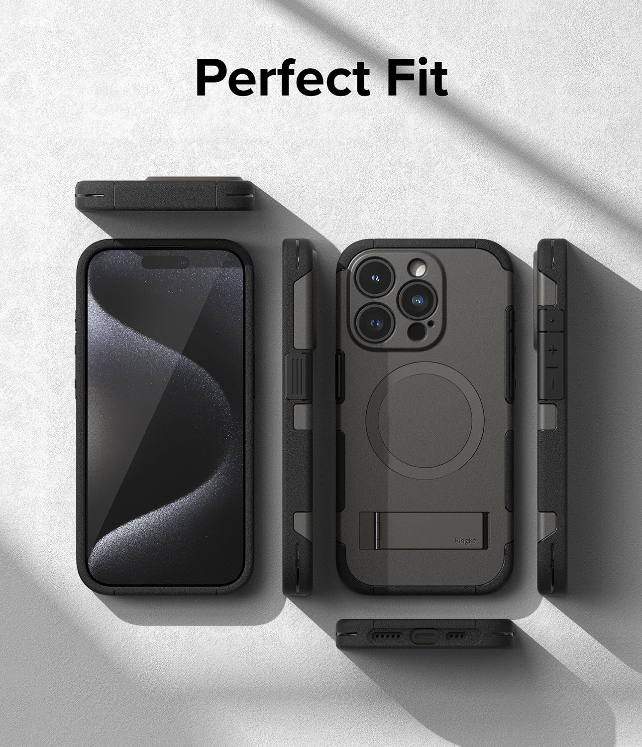 iPhone 15 Pro Max Case | Alles - Gun Metal - Perfect Fit.