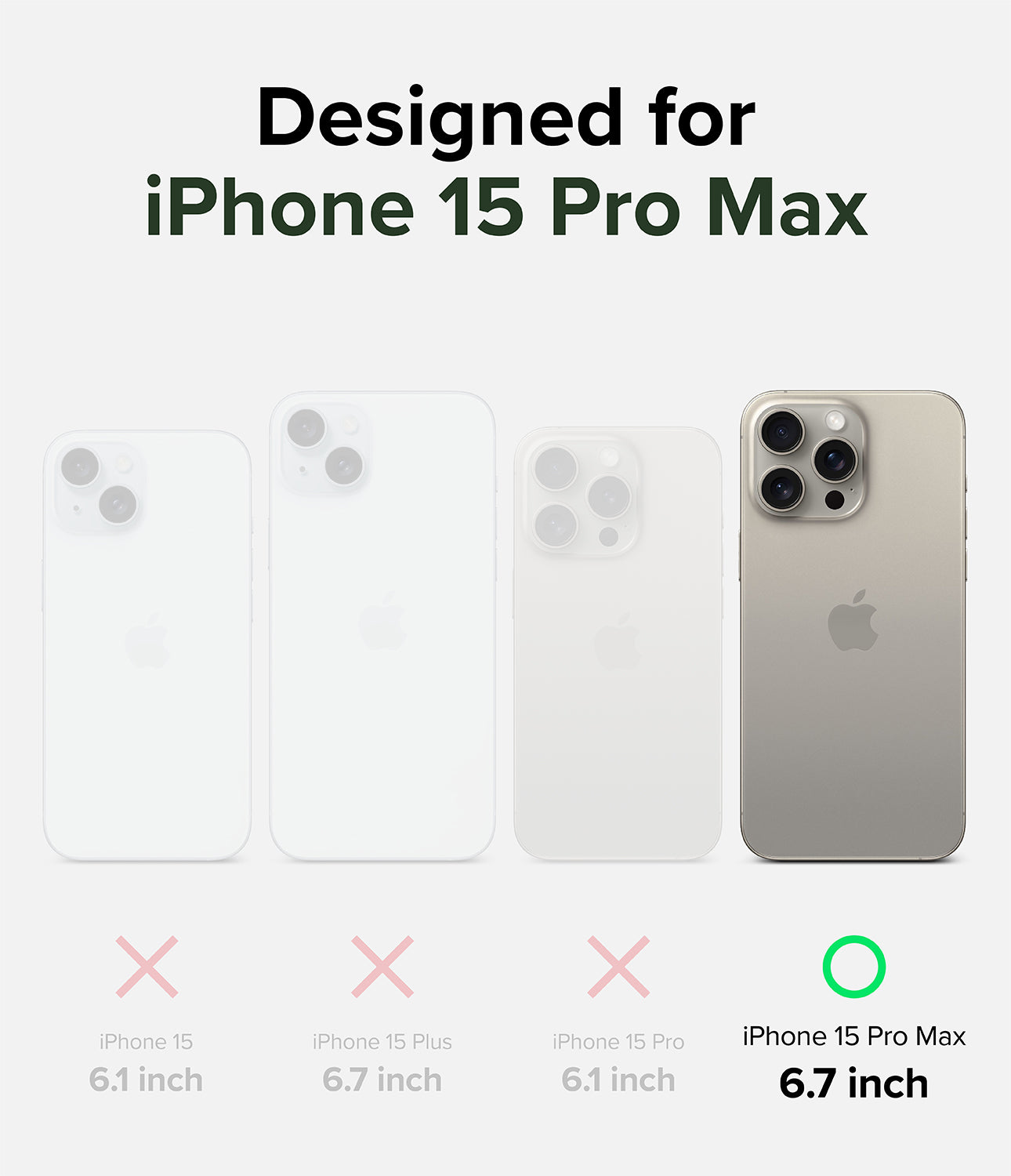 iPhone 15 Pro Max Case | Alles - Gun Metal - Designed for iPhone 15 Pro Max