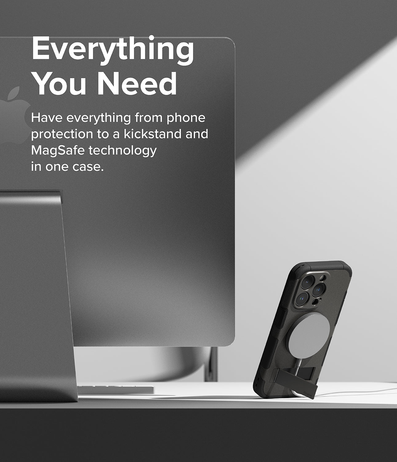 iPhone 15 Pro Max Case | Alles - Gun Metal - Everything You Need. Have everything from phone protection to a kickstand and MagSafe technology in one case.
