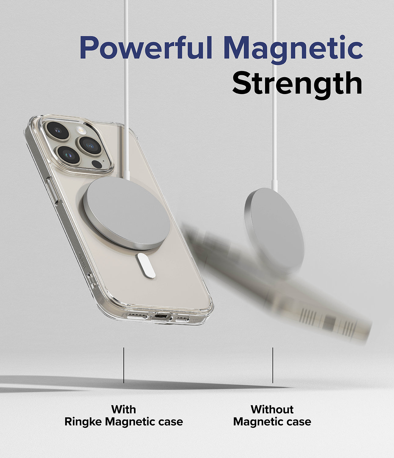 iPhone 15 Pro Max Case | Fusion Magnetic - Clear - Powerful Magnetic Strength.