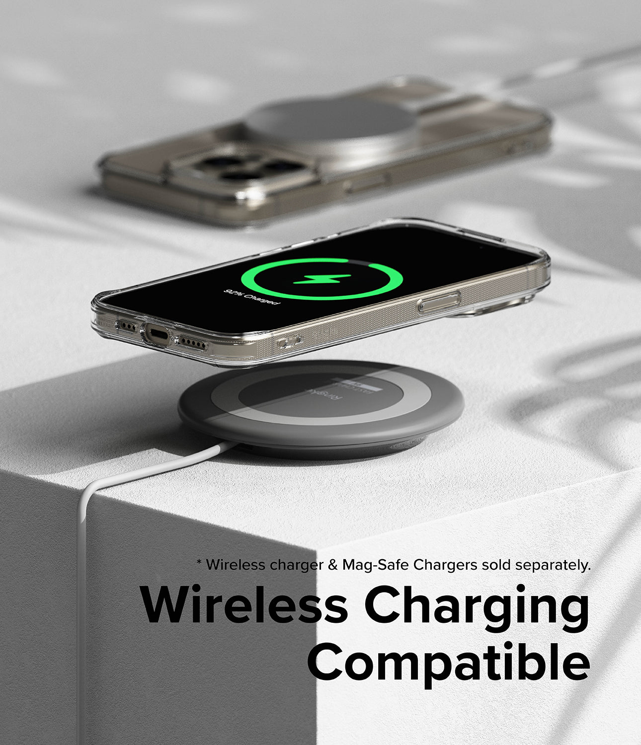iPhone 15 Pro Max Case | Fusion Magnetic - Clear - Wireless Charging Compatible.