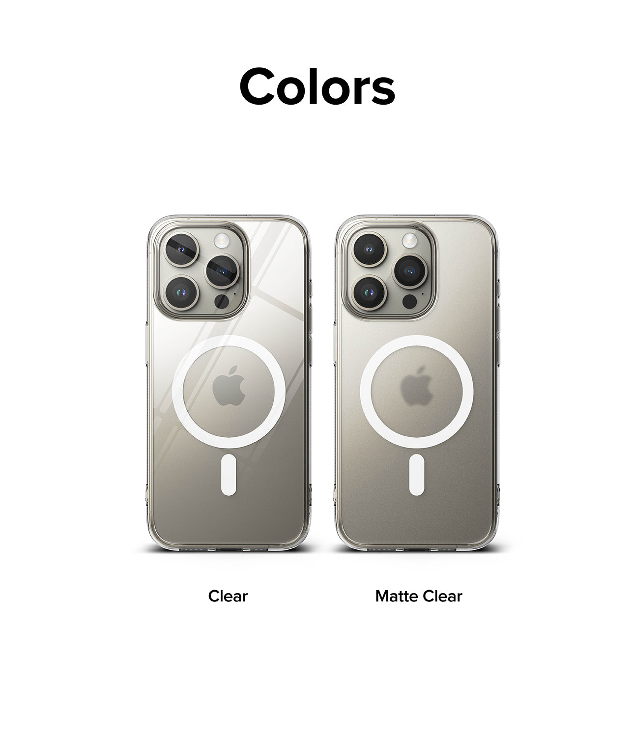iPhone 15 Pro Max Case | Fusion Magnetic - Matte CleariPhone 15 Pro Max Case | Fusion Magnetic - Matte Clear - Colors