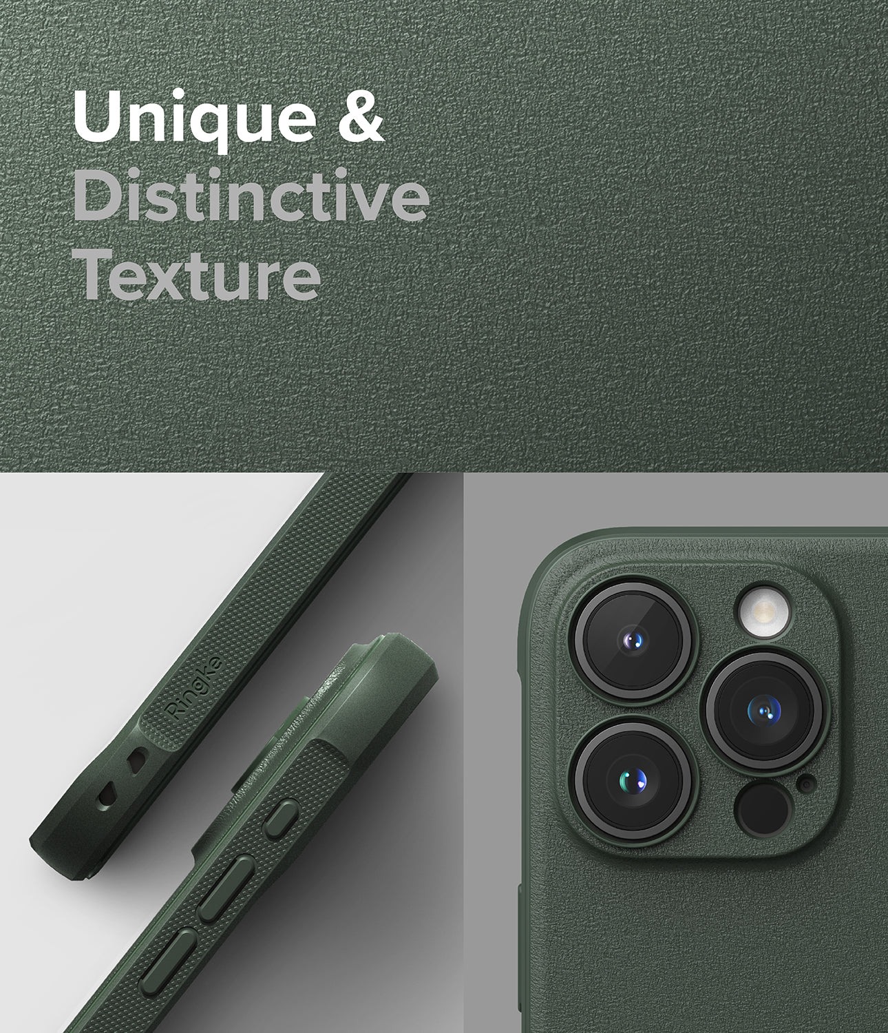 iPhone 15 Pro Max Case | Onyx - Dark Green - Unique and Distinctive Texture