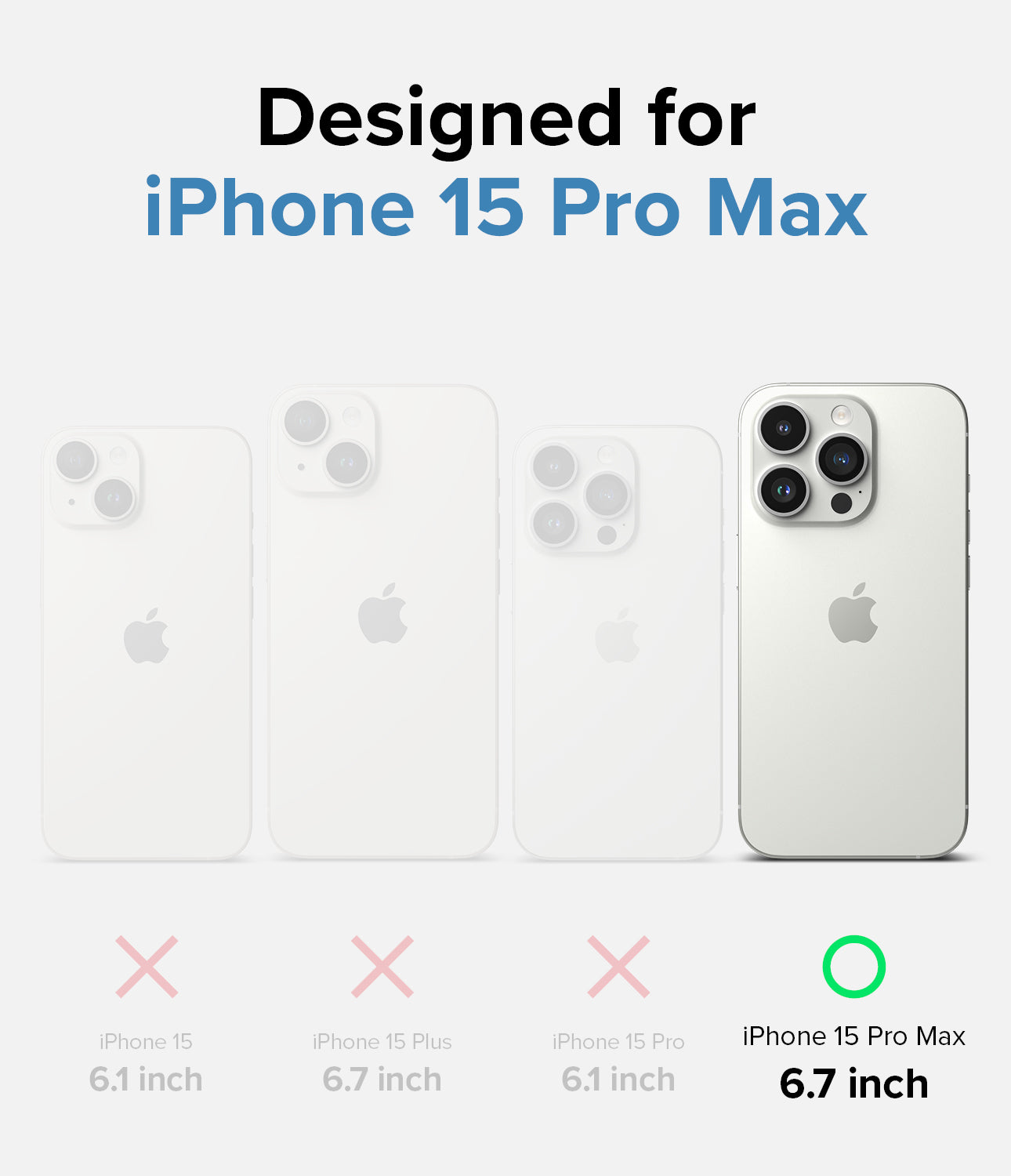 iPhone 15 Pro Max Case | Onyx Design - Blue Brush - Designed for iPhone 15 Pro Max
