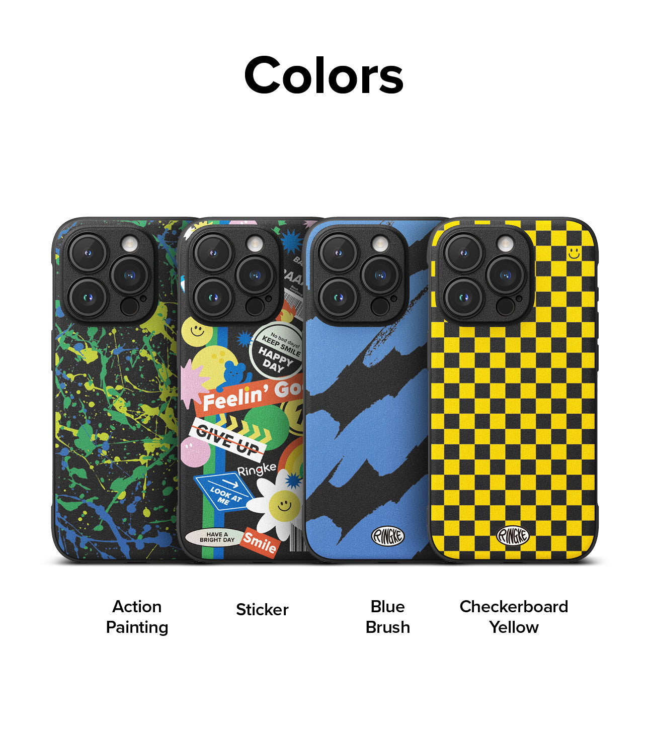 iPhone 15 Pro Max Case | Onyx Design - Blue Brush - Colors