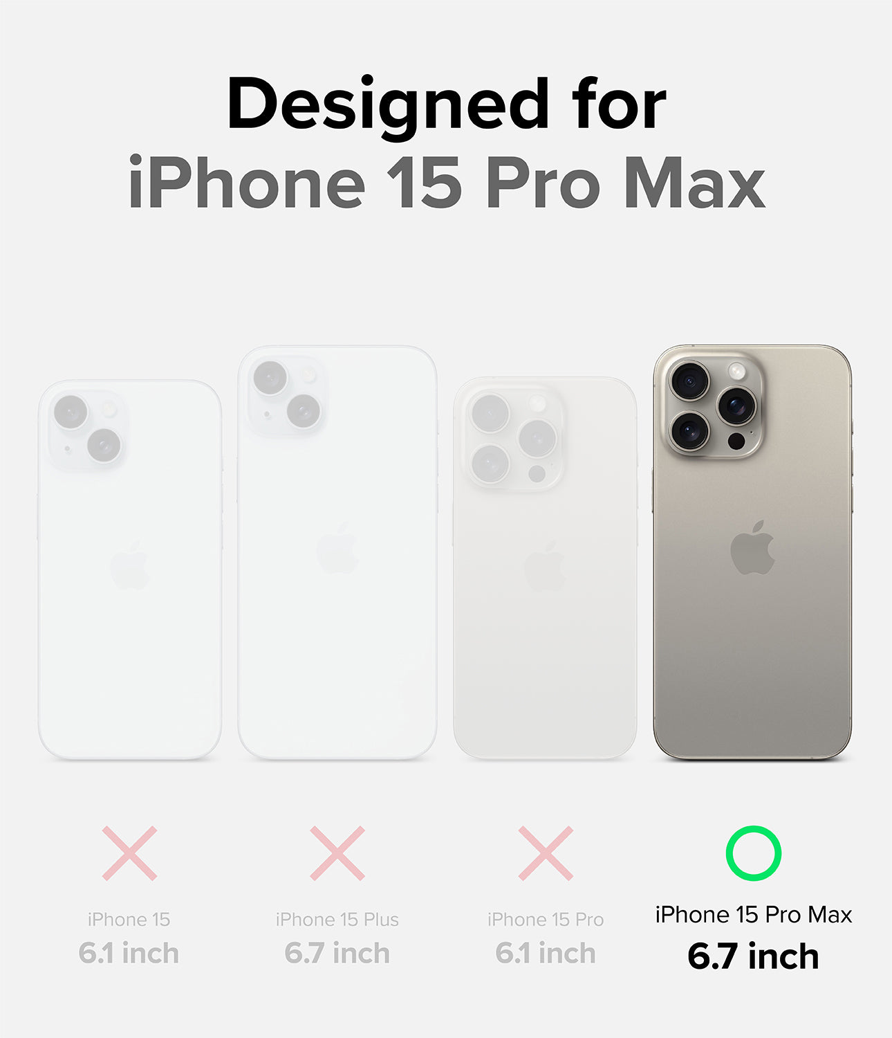 iPhone 15 Pro Max Case | Onyx - Gray - Designed for iPhone 15 Pro Max