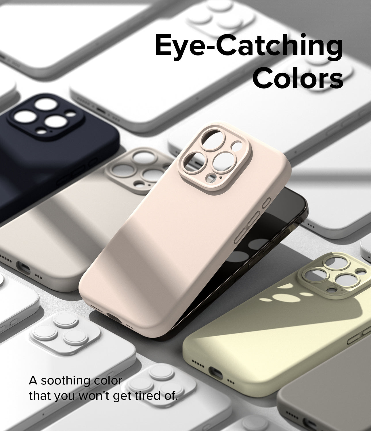 iPhone 15 Pro Max Case | Silicone Magnetic - Pink Sand - Eye-Catching Colors