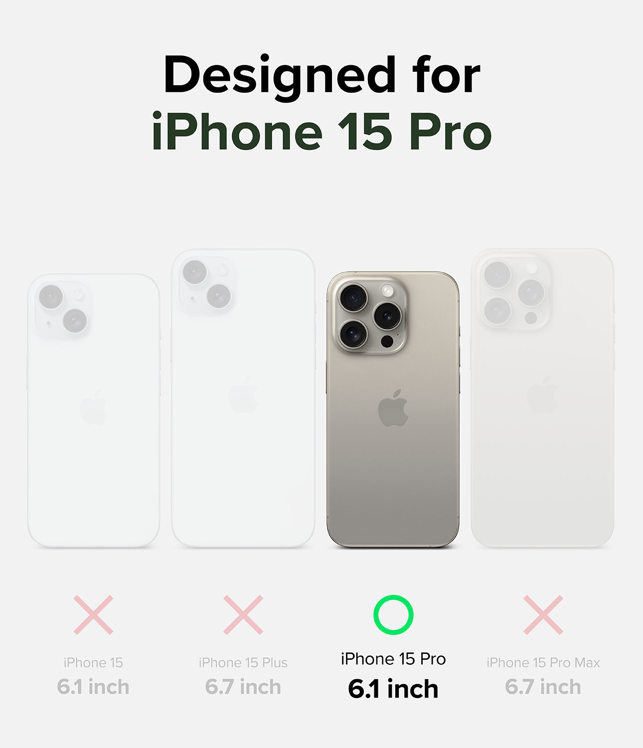 iPhone 15 Pro Case | Alles - Gun Metal - Designed for iPhone 15 Pro