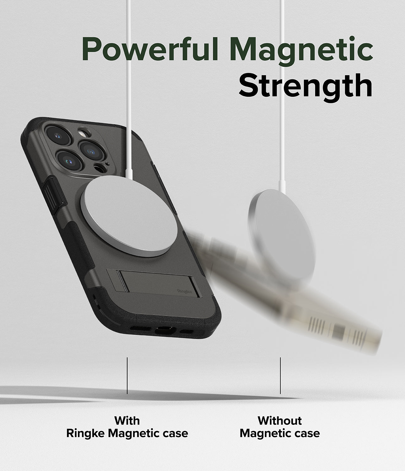 iPhone 15 Pro Case | Alles - Gun Metal - Powerful Magnetic Strength.