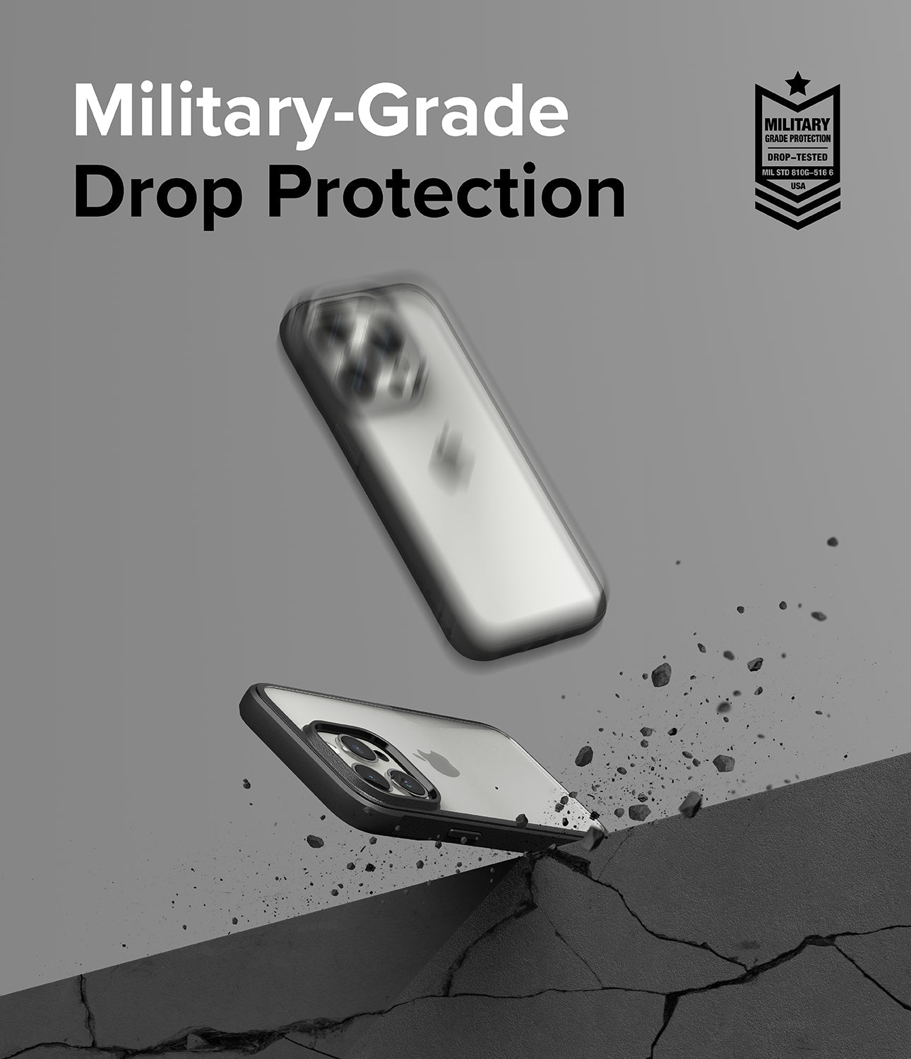 iPhone 15 Pro Case | Fusion Bold - Clear/Black - Military-Grade Drop Protection.