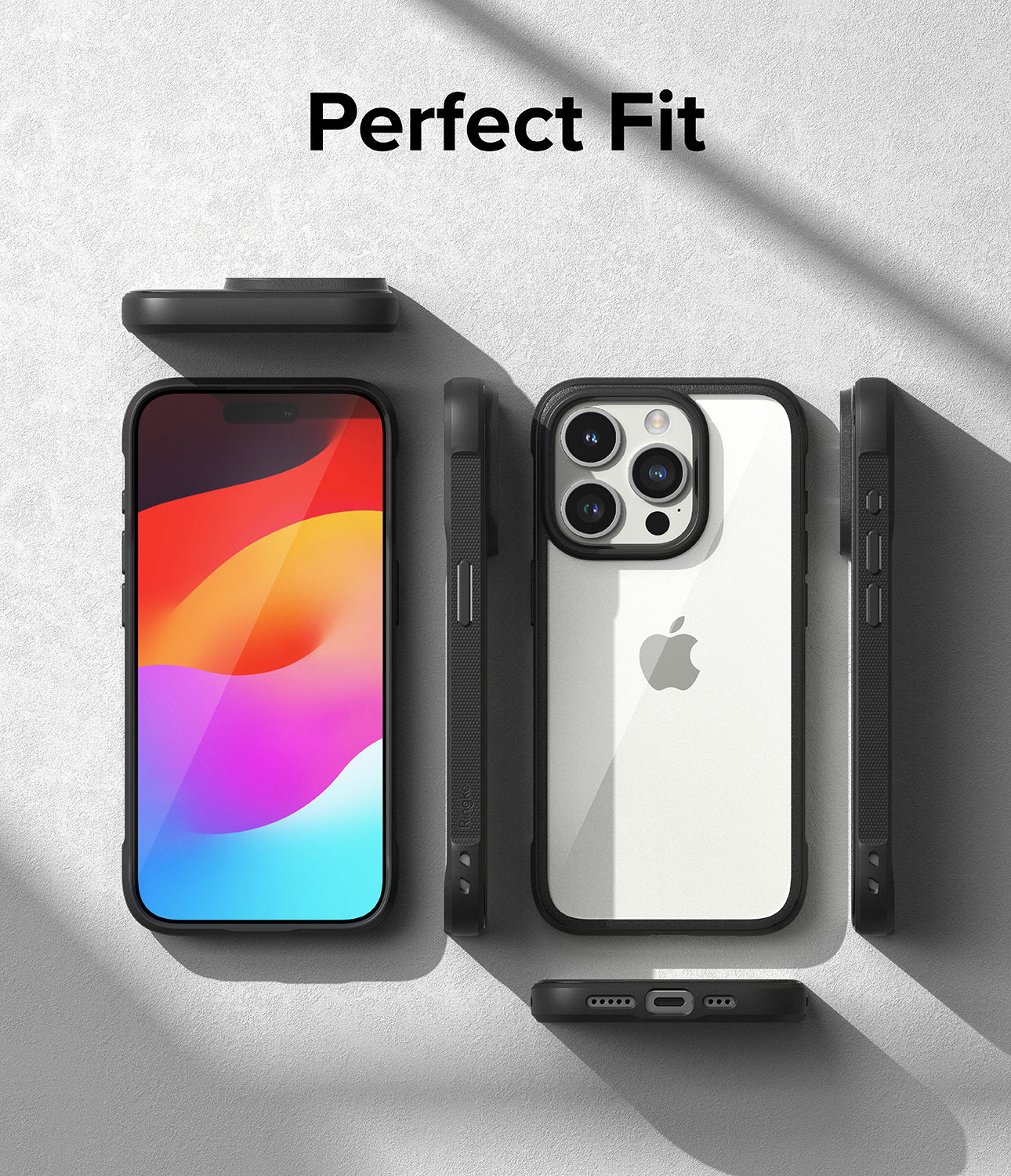 iPhone 15 Pro Case | Fusion Bold - Clear/Black - Perfect Fit.