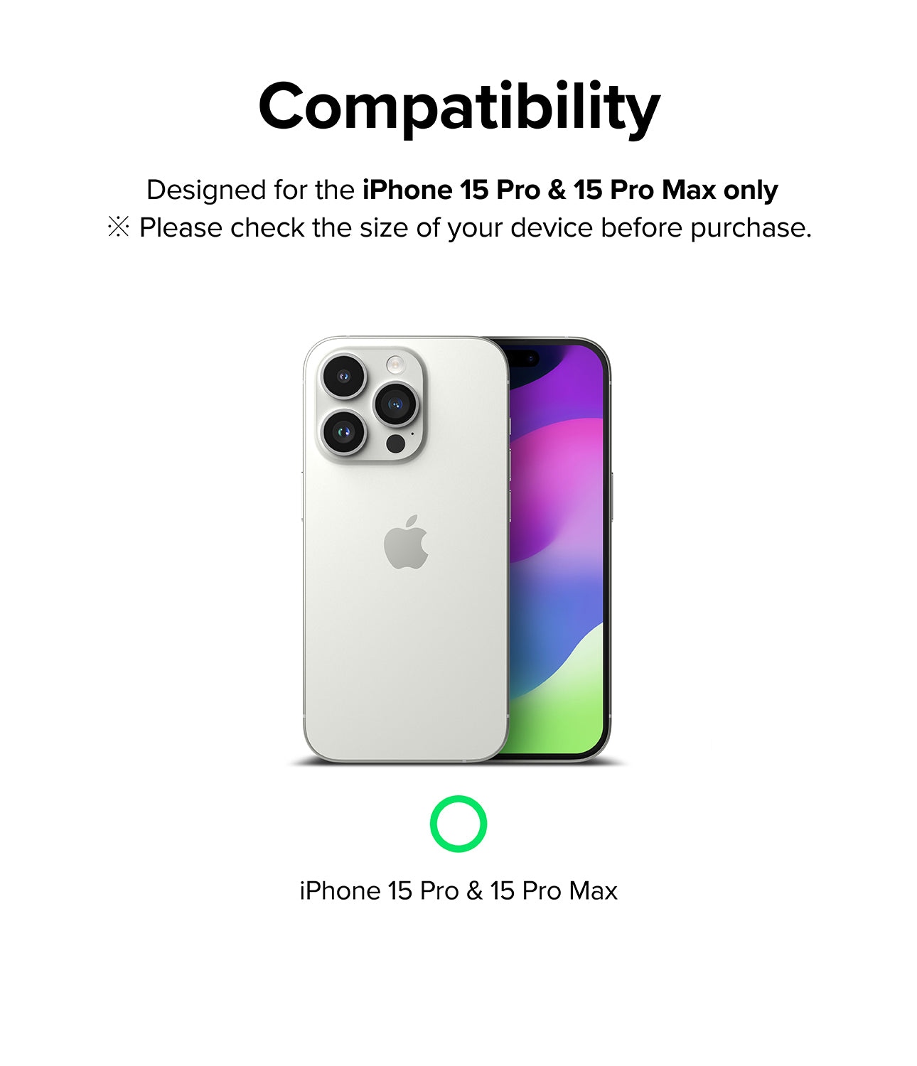 iPhone 15 Pro Max / 15 Pro | Camera Styling - Compatible with 15 Pro and 15 Pro Max Only