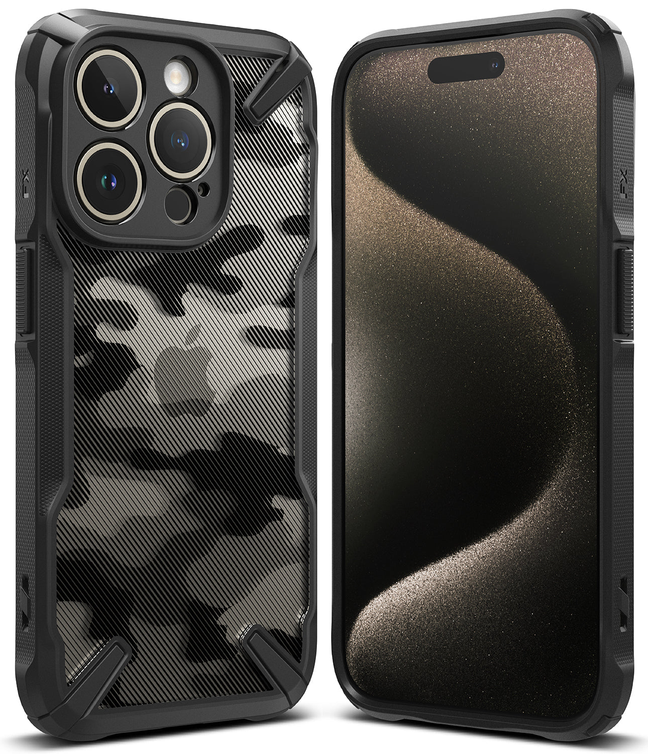 iPhone 15 Pro Case | Fusion-X - Camo Black